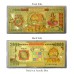 Gold Plated Kuber ji Note for Diwali Dhanteras Gift for Diwali Pooja